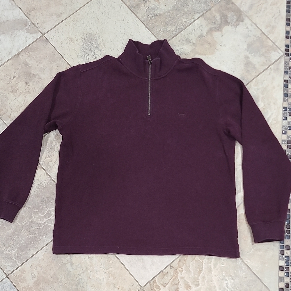 Rodd & Gunn Men's Zip-Up Sweater in Deep Purple
